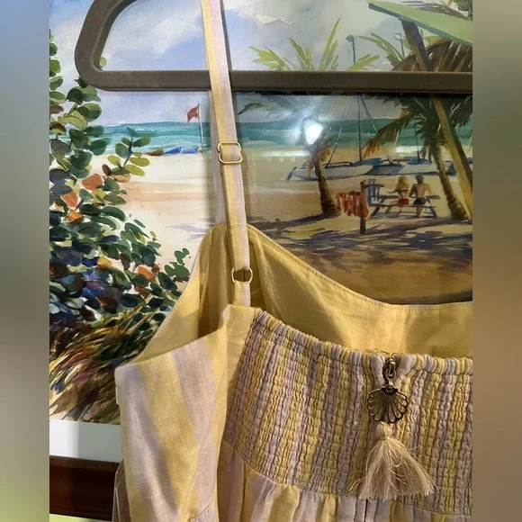 NWT Lily Pulitzer Javanne Linen Maxi Dress Size 14 - Picture 5 of 5